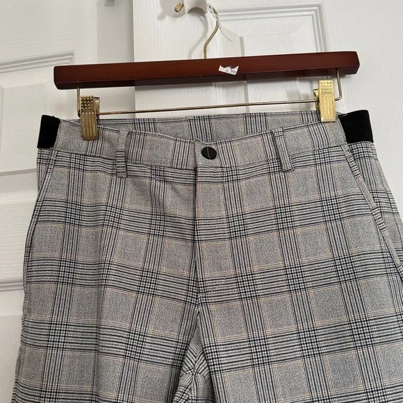 Zara Men's Gray Checkered Dress Pants - Picture 2 of 4